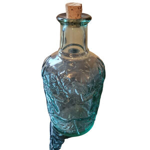 Great Canadian Bottle Large Maple Leaf Design with other Florals incl. Stopper